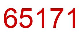 Number 65171 red image