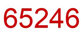 Número 65246 imagen rojo