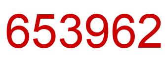 Number 653962 red image