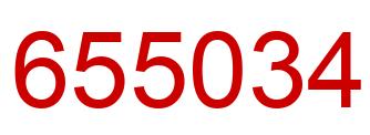 Number 655034 red image