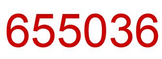 Number 655036 red image