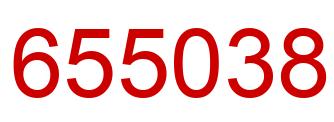 Number 655038 red image