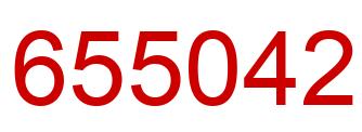 Number 655042 red image