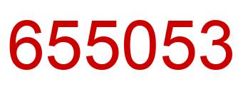 Number 655053 red image
