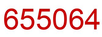 Number 655064 red image