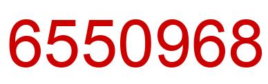 Number 6550968 red image