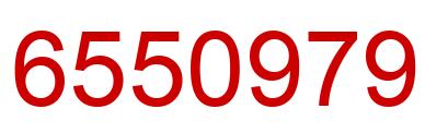 Number 6550979 red image
