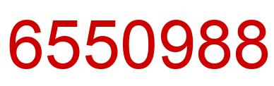 Number 6550988 red image