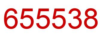 Number 655538 red image