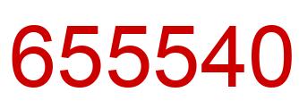 Number 655540 red image