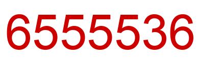 Number 6555536 red image