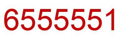 Number 6555551 red image