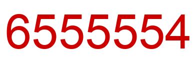 Number 6555554 red image