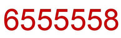 Number 6555558 red image