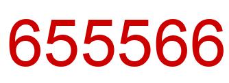 Number 655566 red image