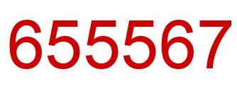 Number 655567 red image