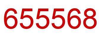 Number 655568 red image