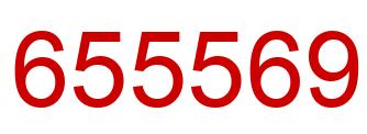 Number 655569 red image