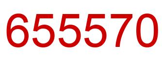 Number 655570 red image
