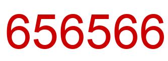 Number 656566 red image