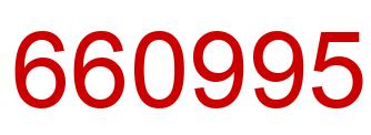 Número 660995 imagen rojo