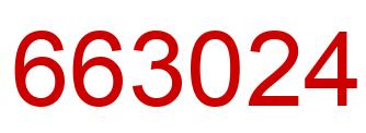 Number 663024 red image
