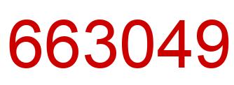 Número 663049 imagen rojo