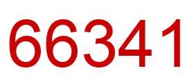 Número 66341 imagen rojo
