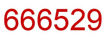 Number 666529 red image
