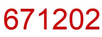 Number 671202 red image