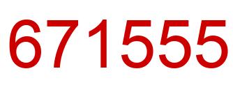 Number 671555 red image