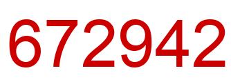 Number 672942 red image