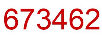 Number 673462 red image