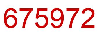 Número 675972 imagen rojo
