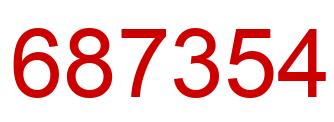 Number 687354 red image