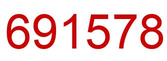 Número 691578 imagen rojo