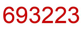 Number 693223 red image