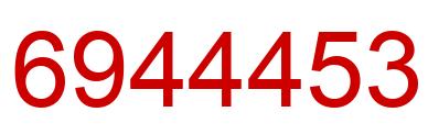 Número 6944453 imagen rojo