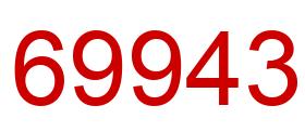 Número 69943 imagen rojo