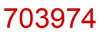 Number 703974 red image