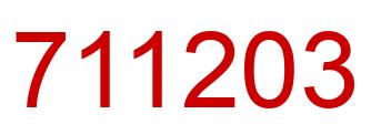 Número 711203 imagen rojo