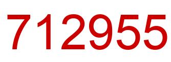 Number 712955 red image