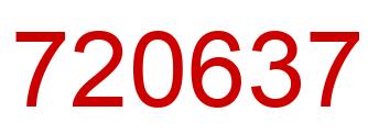 Número 720637 imagen rojo