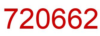 Número 720662 imagen rojo