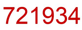 Number 721934 red image