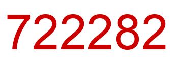 Número 722282 imagen rojo