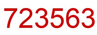Number 723563 red image