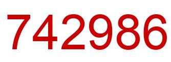 Number 742986 red image