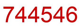 Number 744546 red image