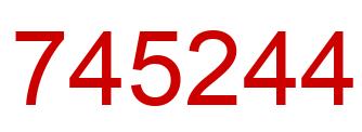 Number 745244 red image